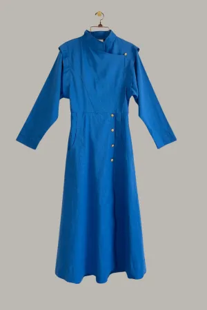 Voyage Coat Dress French Blue Linen/Cotton {Made to Order}