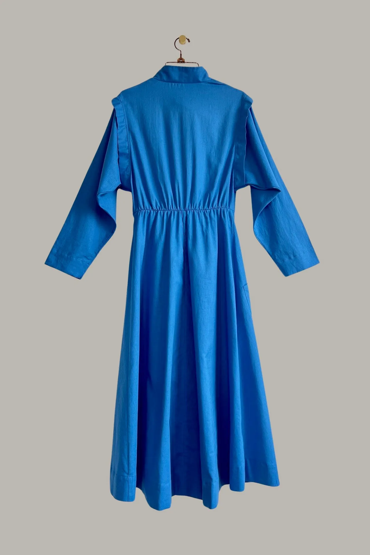 Voyage Coat Dress French Blue Linen/Cotton {Made to Order}