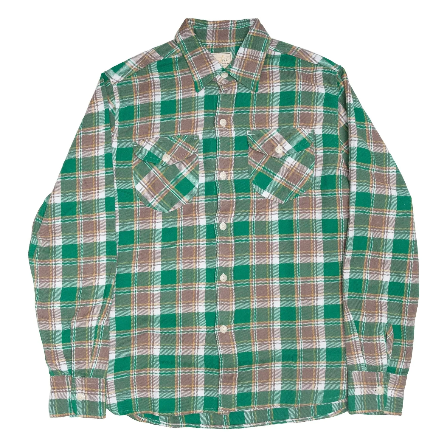 Washed Flannel Workshirt in Spring Pasture Plaid