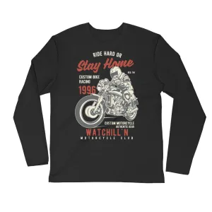 Watchill’n ‘Ride Hard’ Premium Long Sleeve Fitted Crew (Rust/Tan)