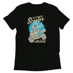 Watchill’n ‘Scooter Club’ Unisex Short Sleeve t-shirt (Creme/Cyan)