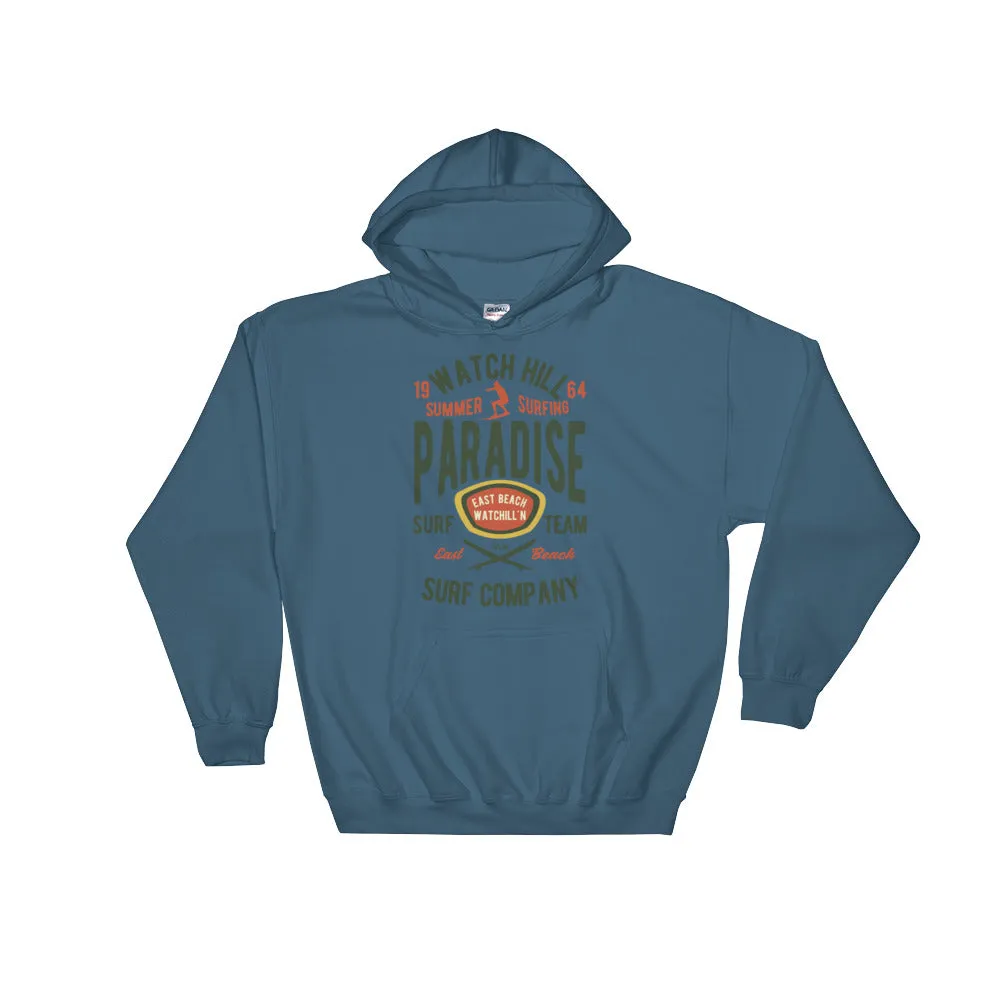 Watchill'n 'Summer Surfing' - Hoodie (Green/Terracotta)