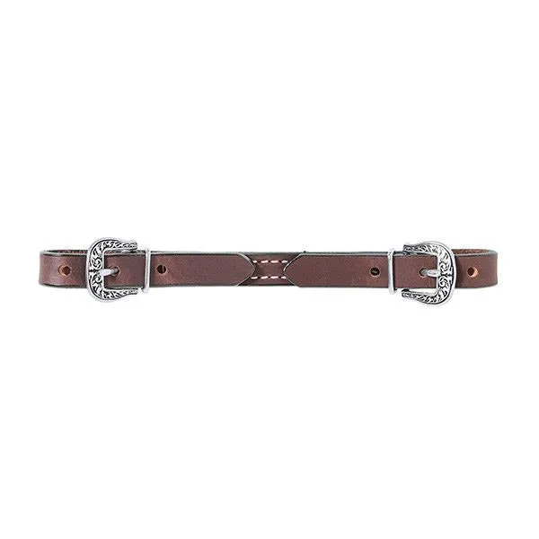 Weaver Leather Basin Cowboy All Leather Curb Strap