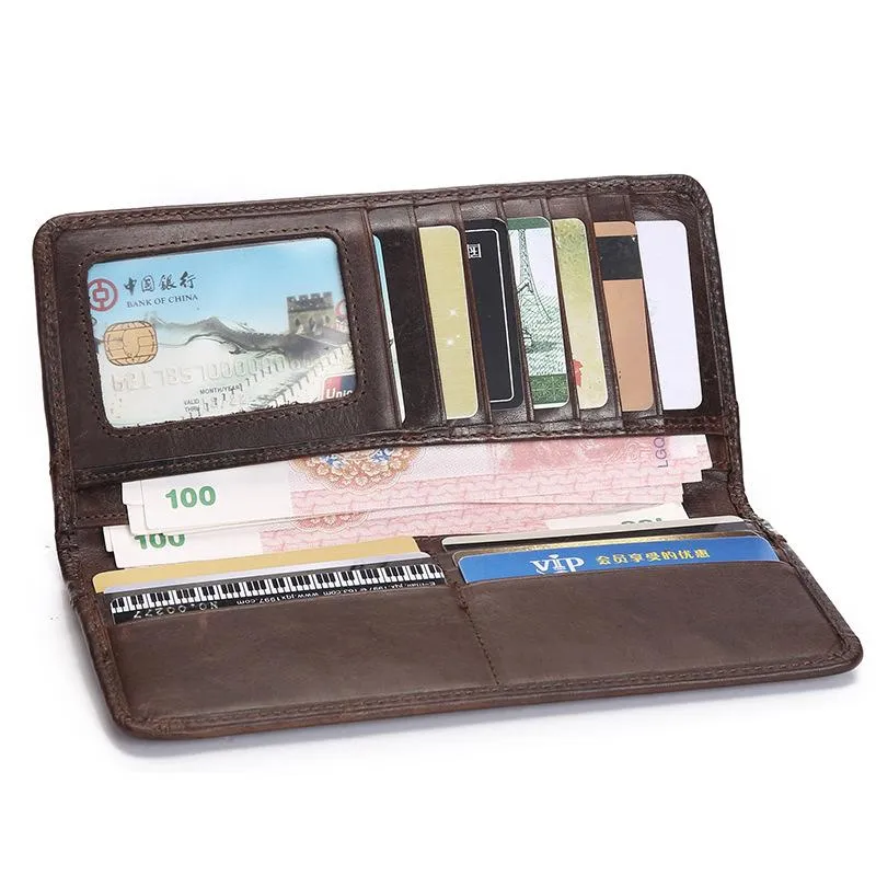 West Louis™ Casual Leather Long Wallet