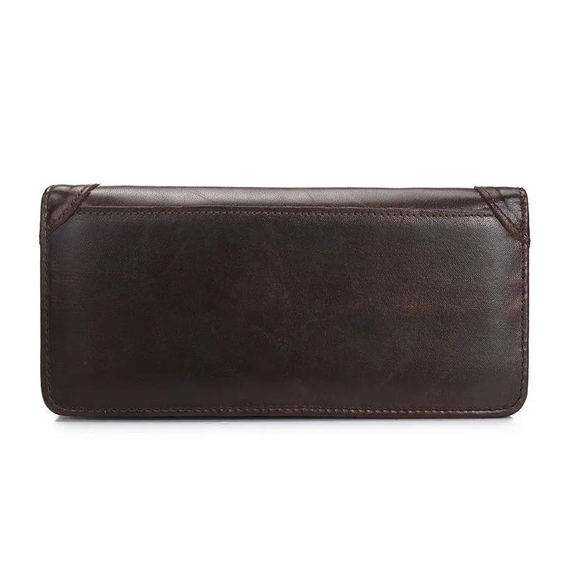 West Louis™ Casual Leather Long Wallet