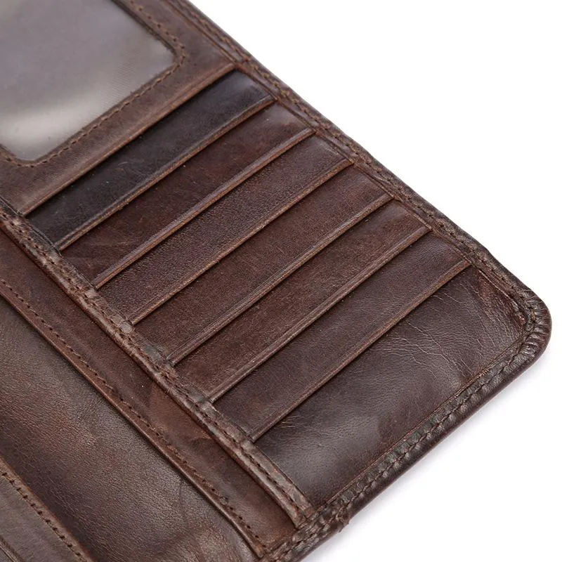 West Louis™ Casual Leather Long Wallet