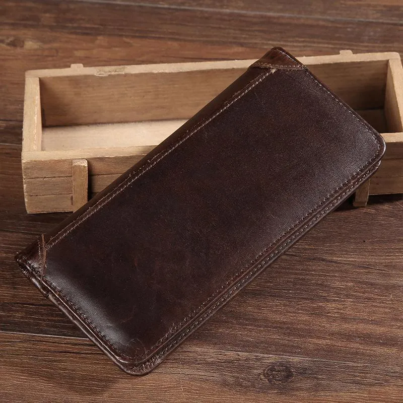 West Louis™ Casual Leather Long Wallet