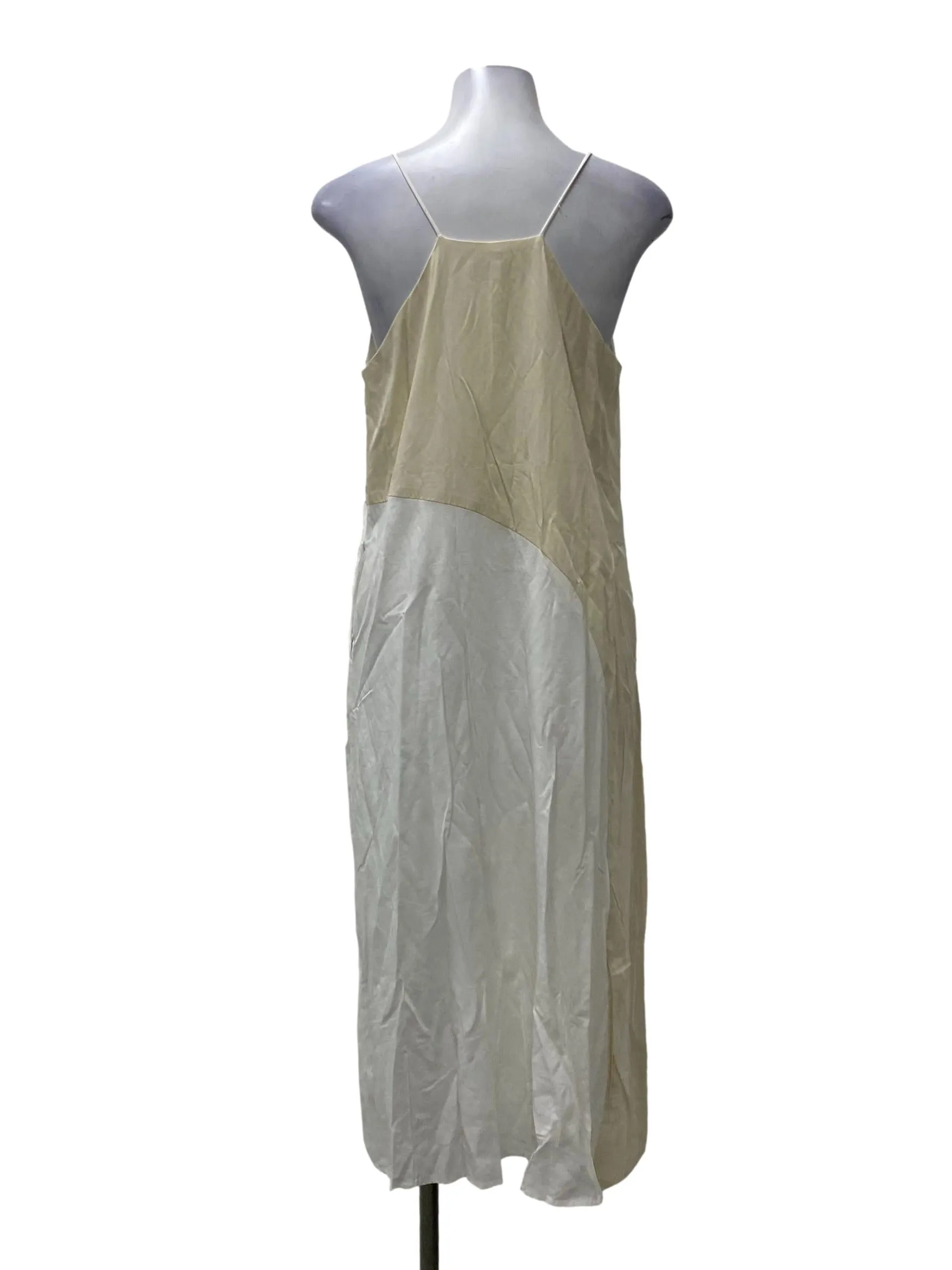 White And Beige Dress BTV