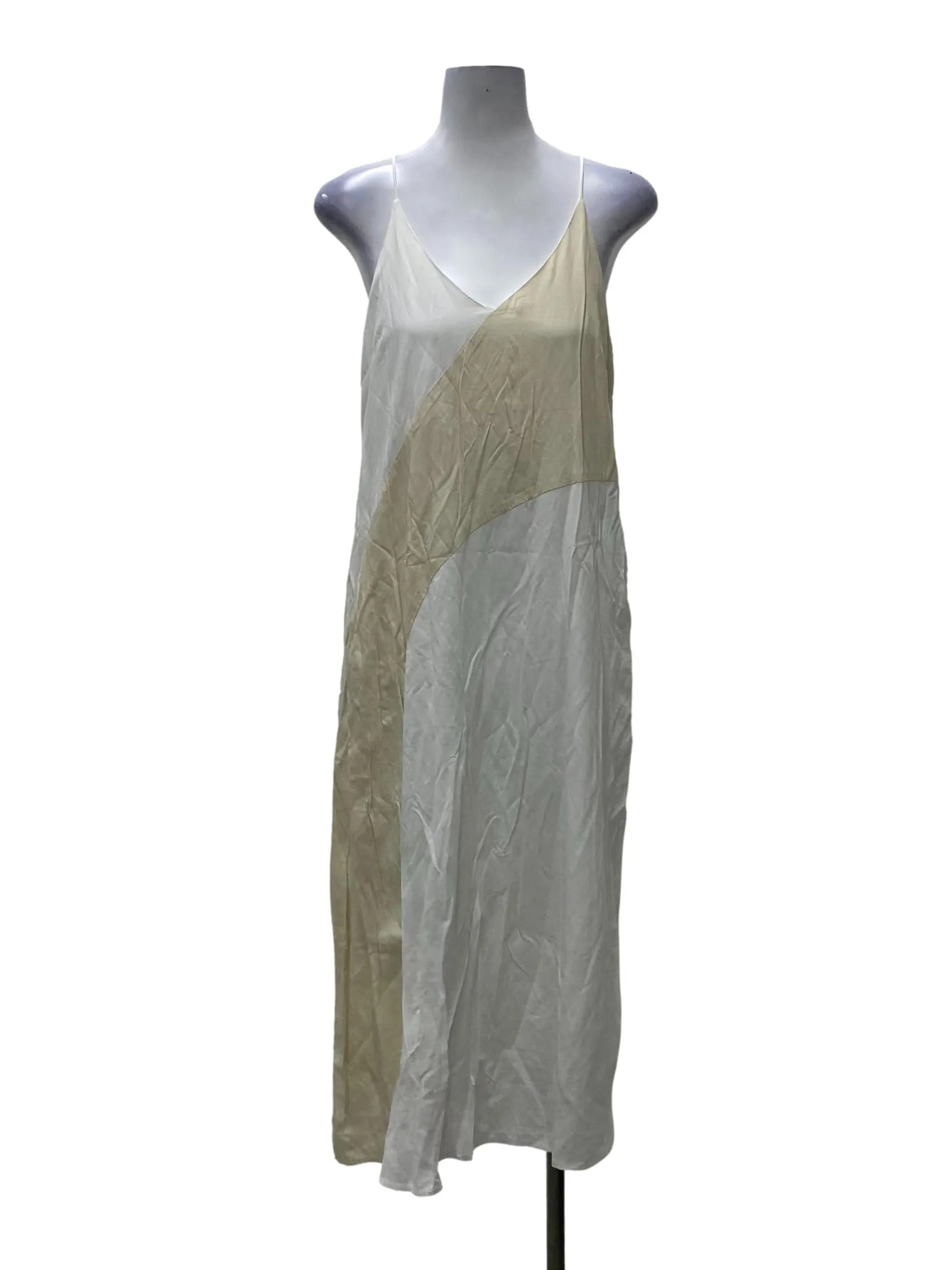 White And Beige Dress BTV