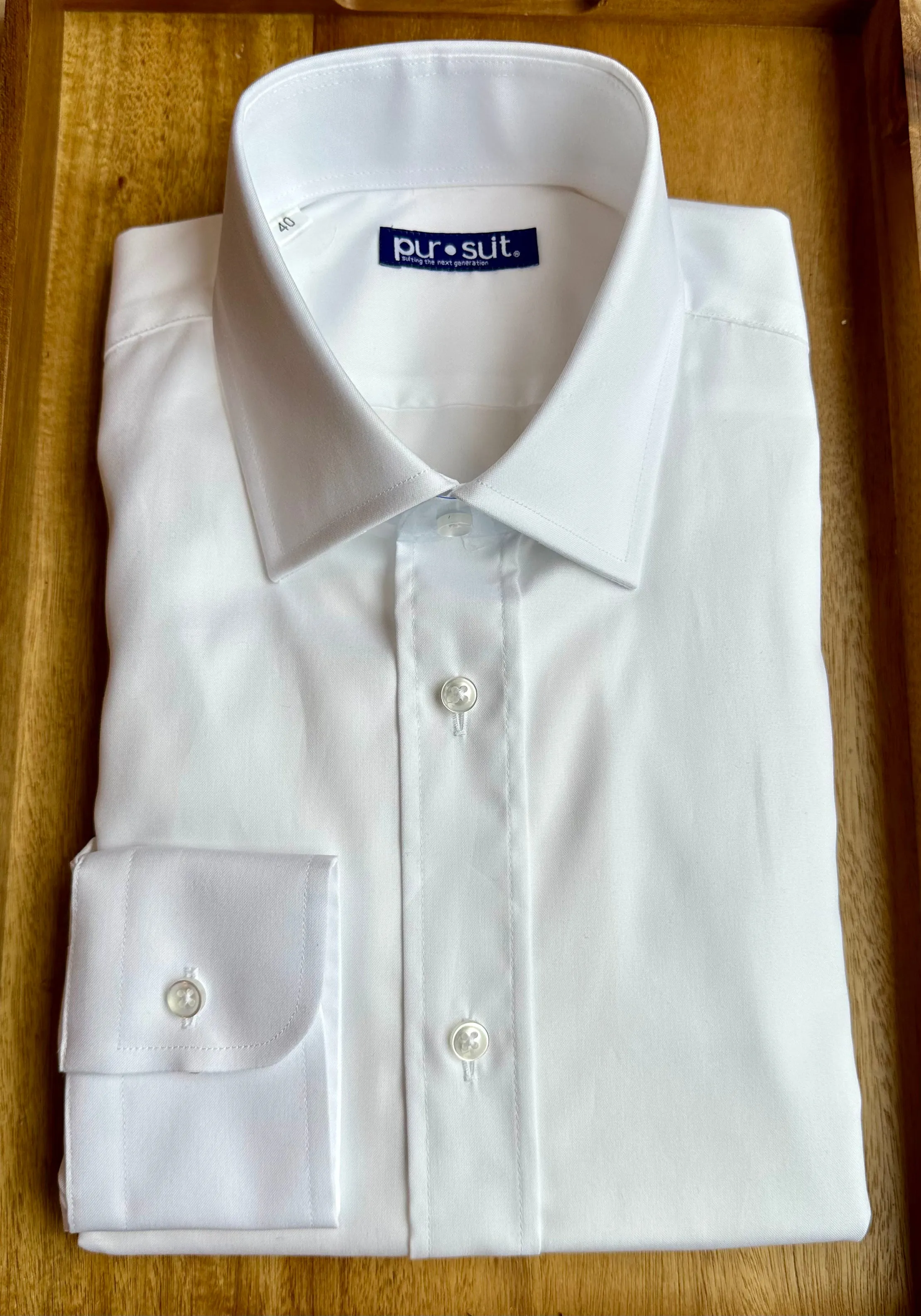 White Broadcloth Premium Shirt (Final Sale)