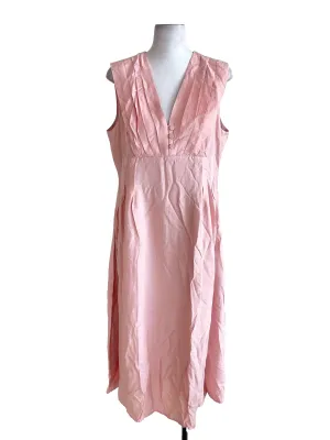 White Round Neck Sleeveless Dress