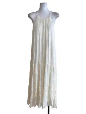 White Textured Dress