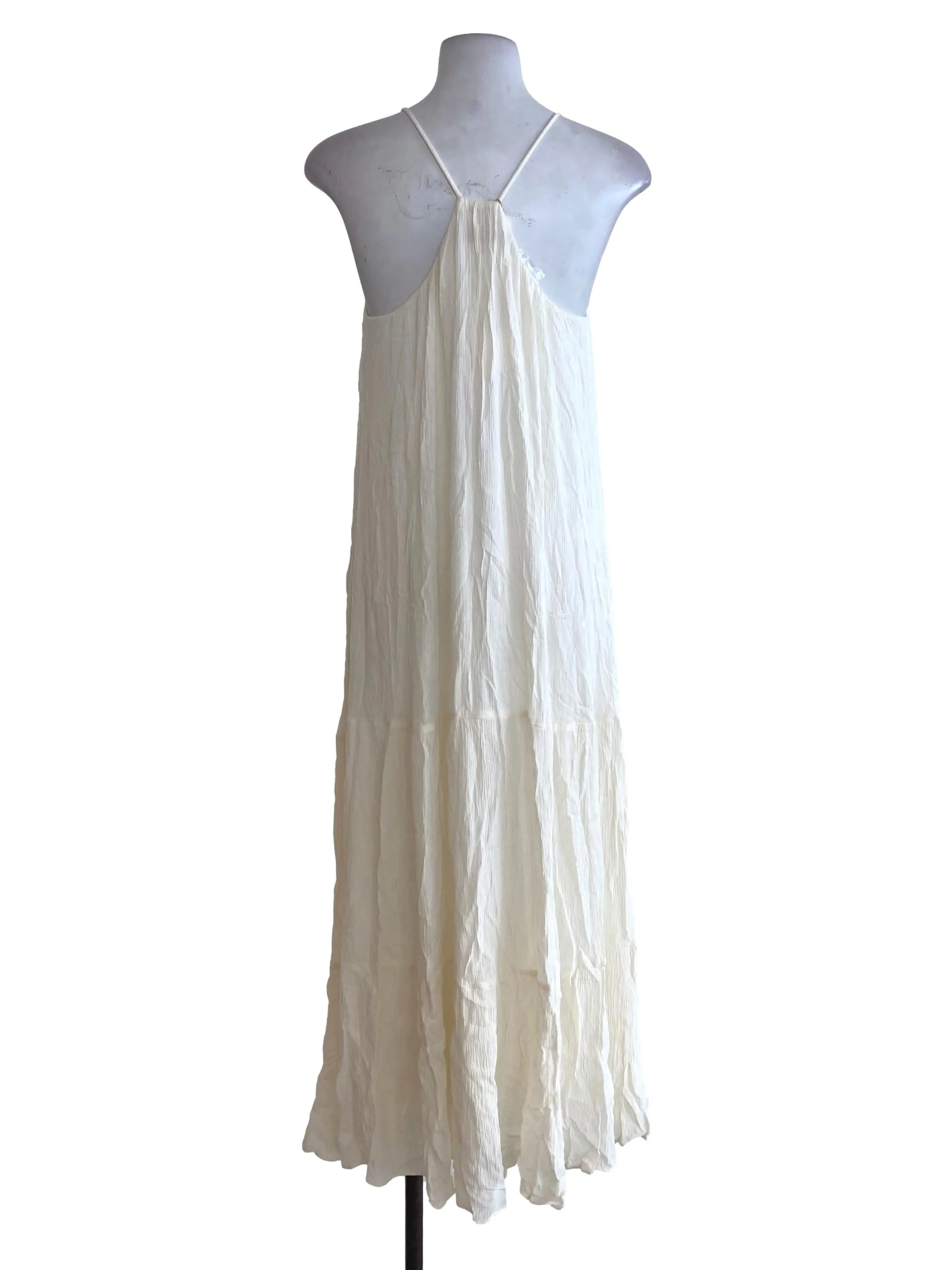 White Textured Dress