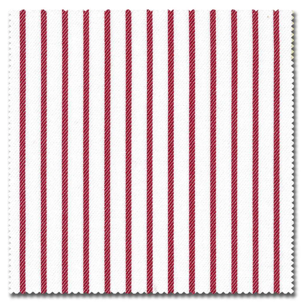 White with Red Stripe Shirt