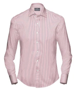 White with Red Stripe Shirt