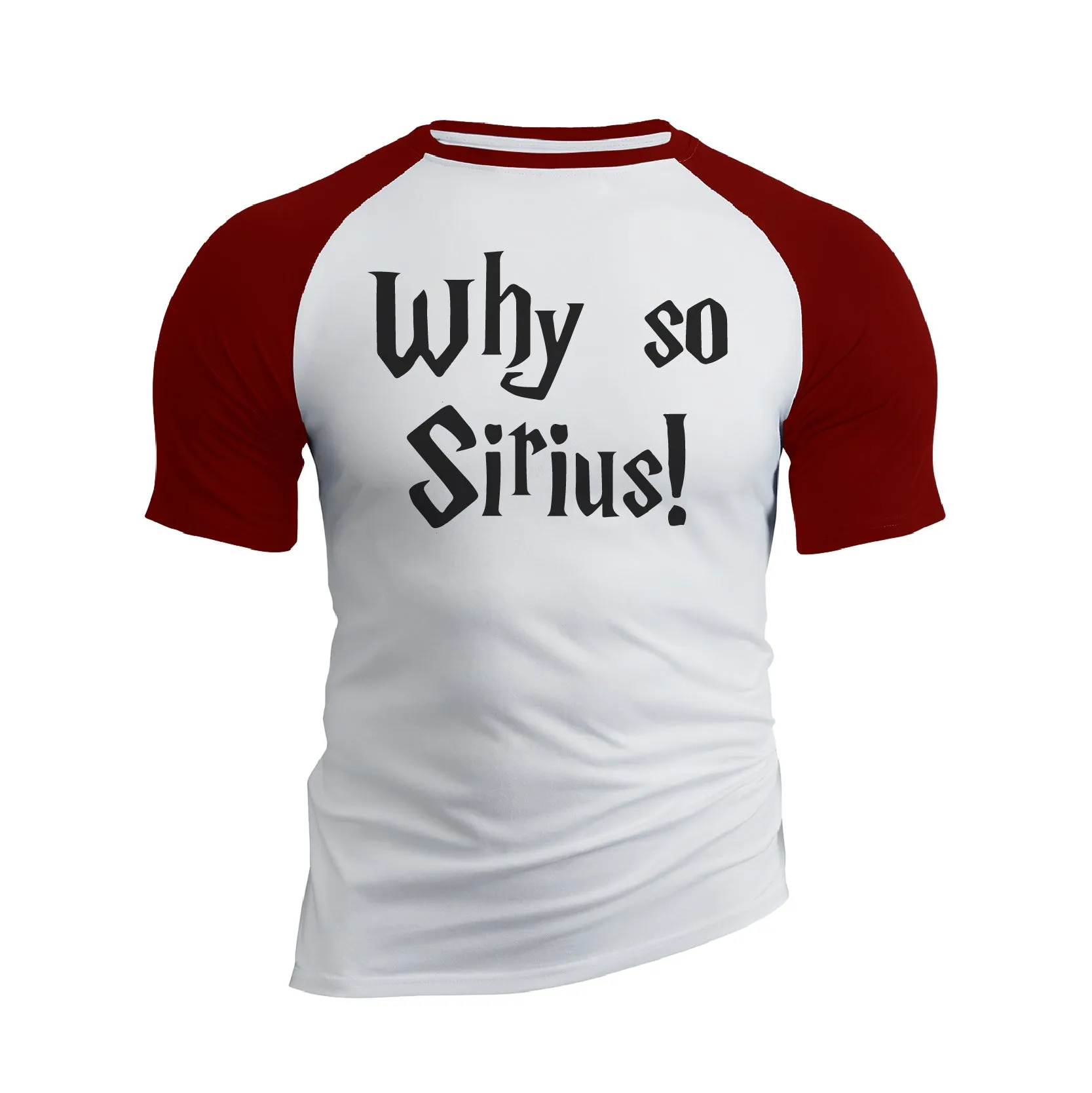 WHY SO SIRIUS RAGLAN GRAPHIC TEE