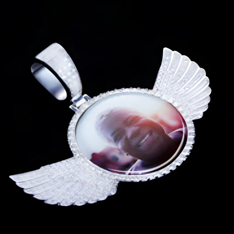 Winged Custom Pendant With Gemstone