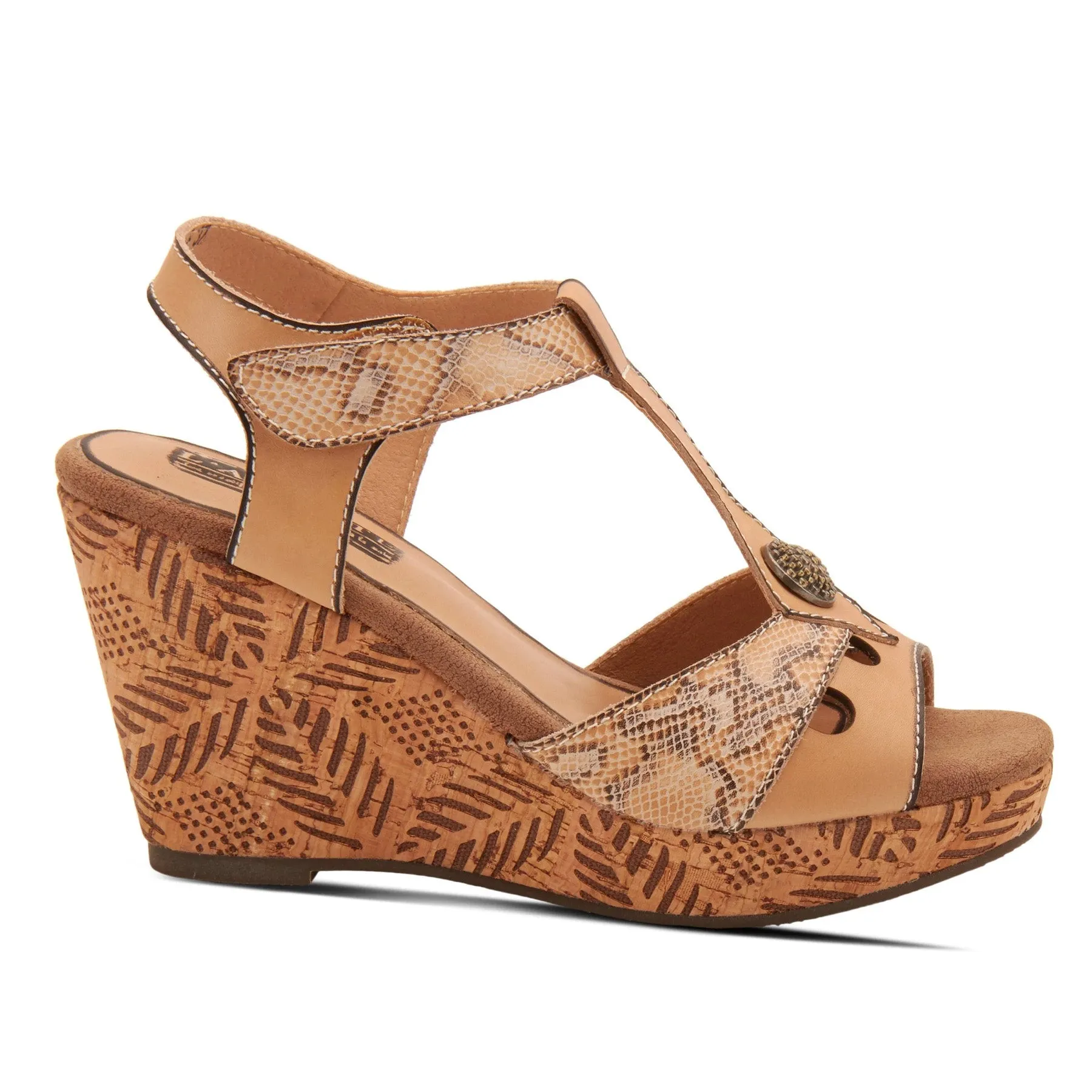 Women's L'Artiste | Nicolasa Comfort High Wedge Sandal | Beige