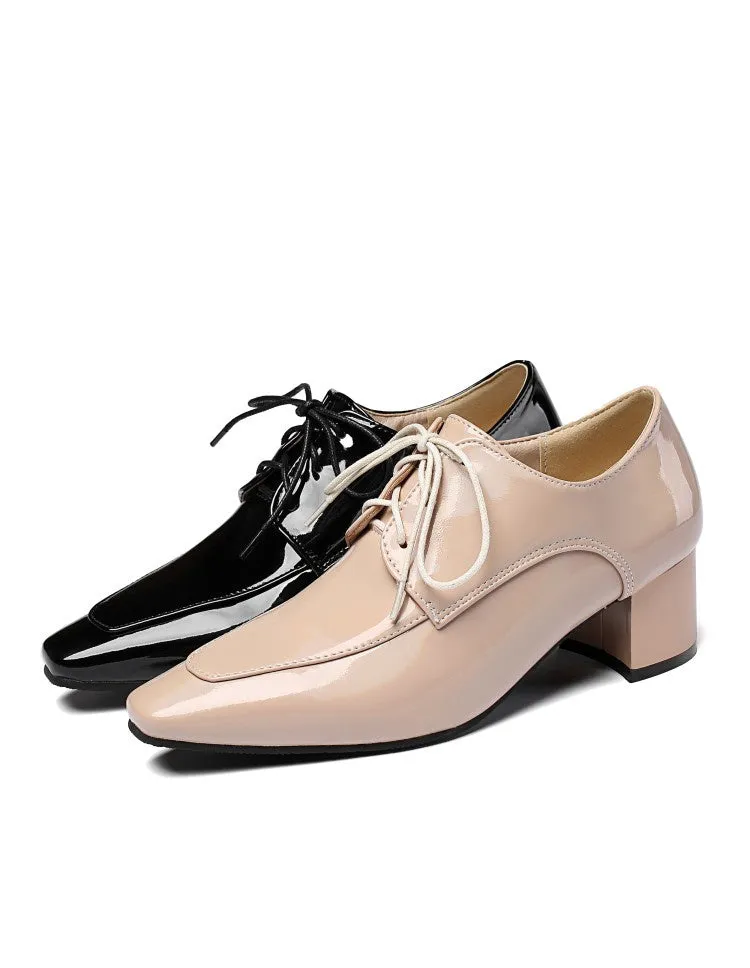 Women's Patent Leather High Heel Shoes