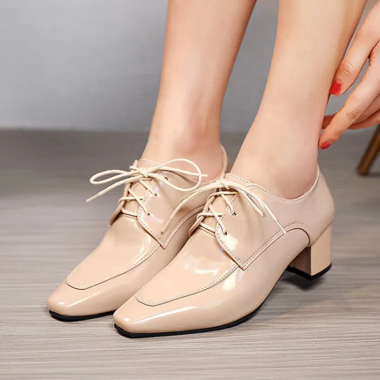 Women's Patent Leather High Heel Shoes