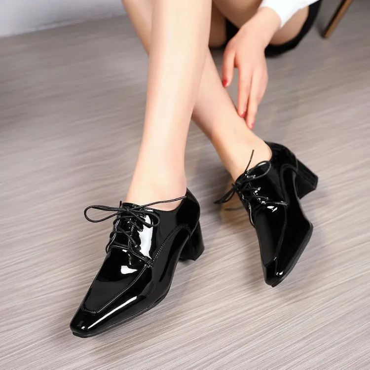 Women's Patent Leather High Heel Shoes