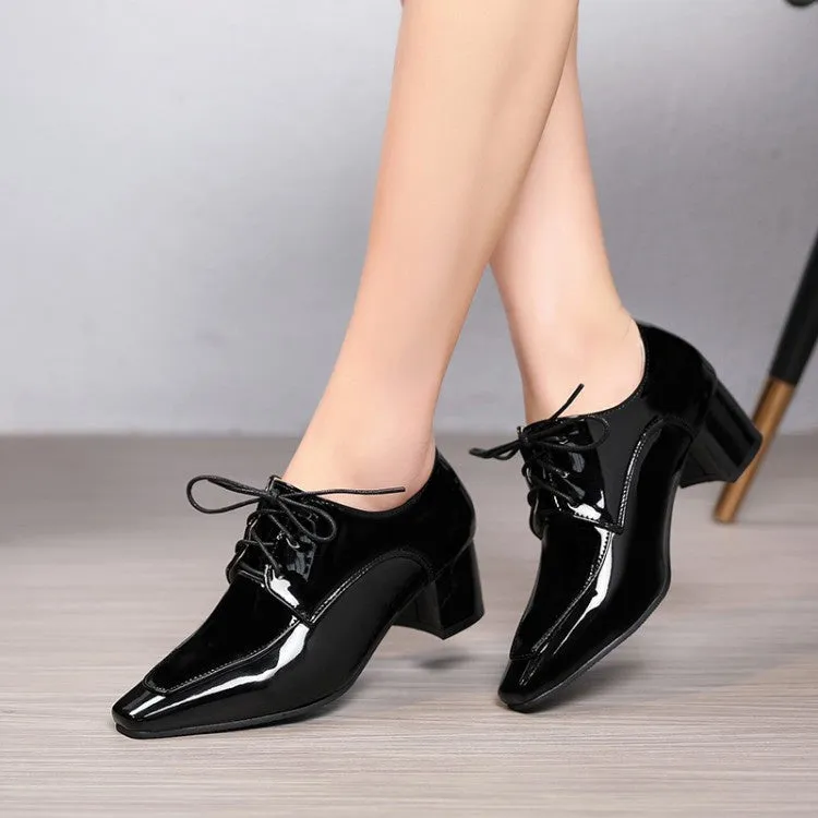Women's Patent Leather High Heel Shoes