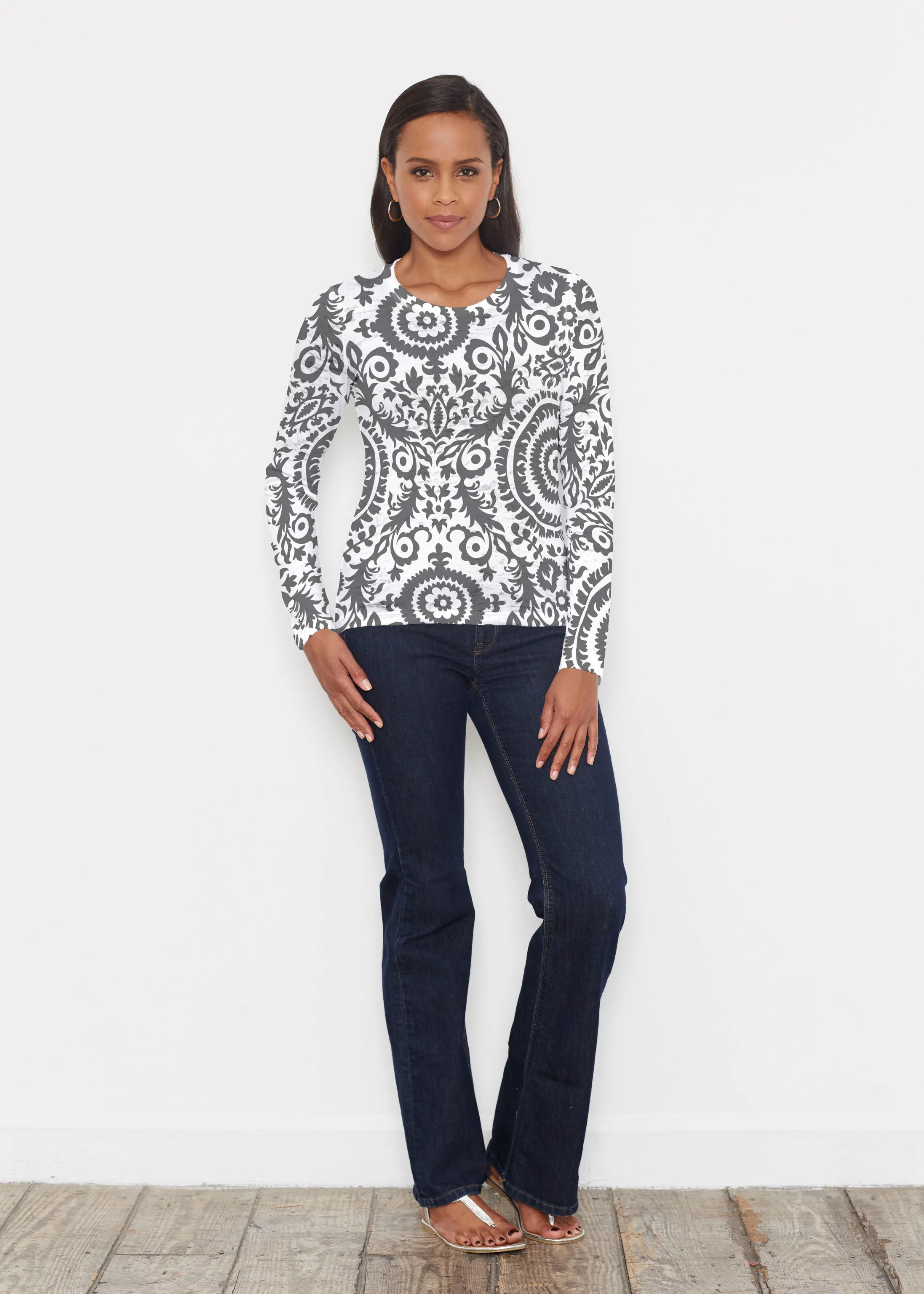 World of Swirls (14265) ~ Signature Long Sleeve Crew Shirt