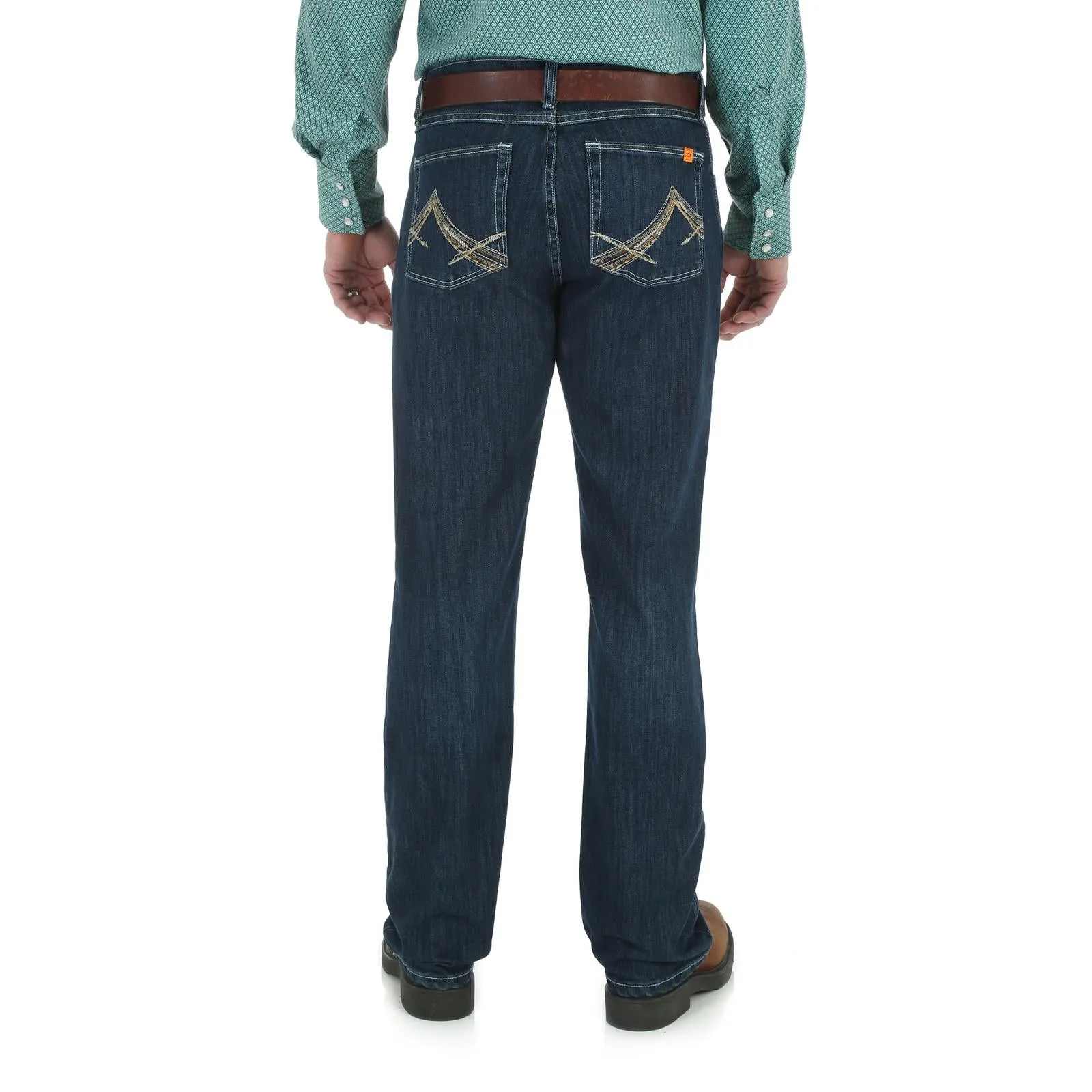 Wrangler Men's No. 42 Flame Resistant Vintage Boot Jeans "Rinse Wash"