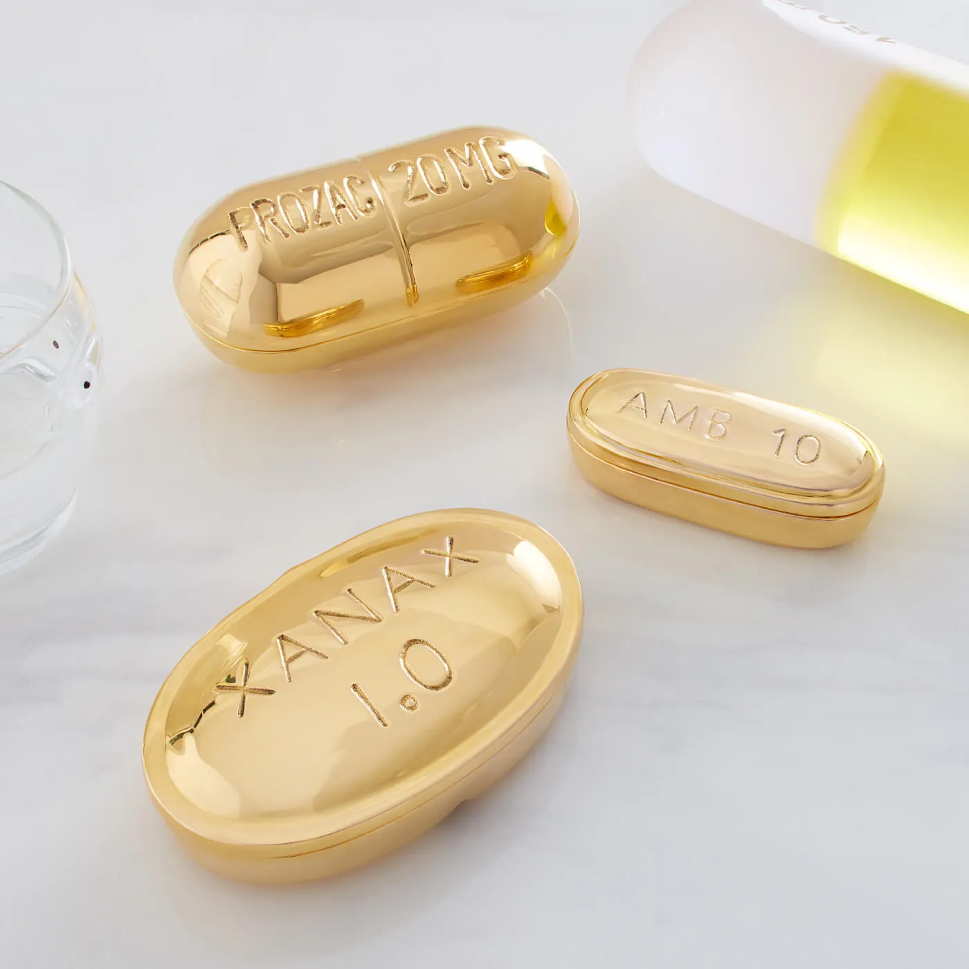 Xanax Brass Pill Box