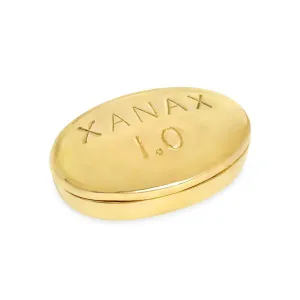 Xanax Brass Pill Box