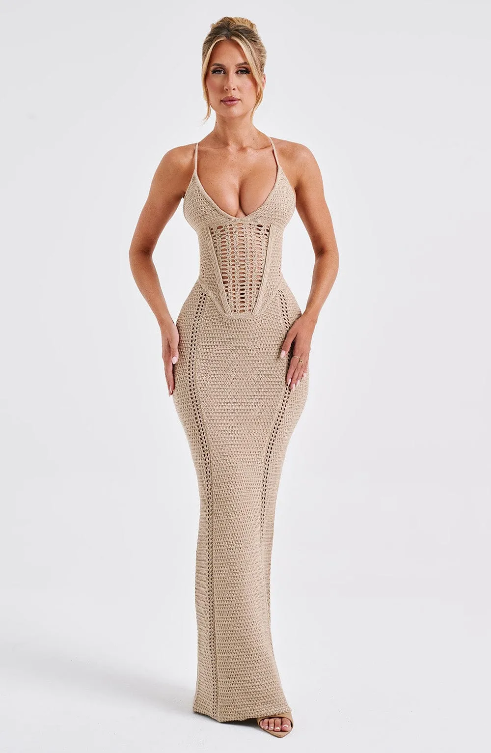 Xanthe Maxi Dress - Beige