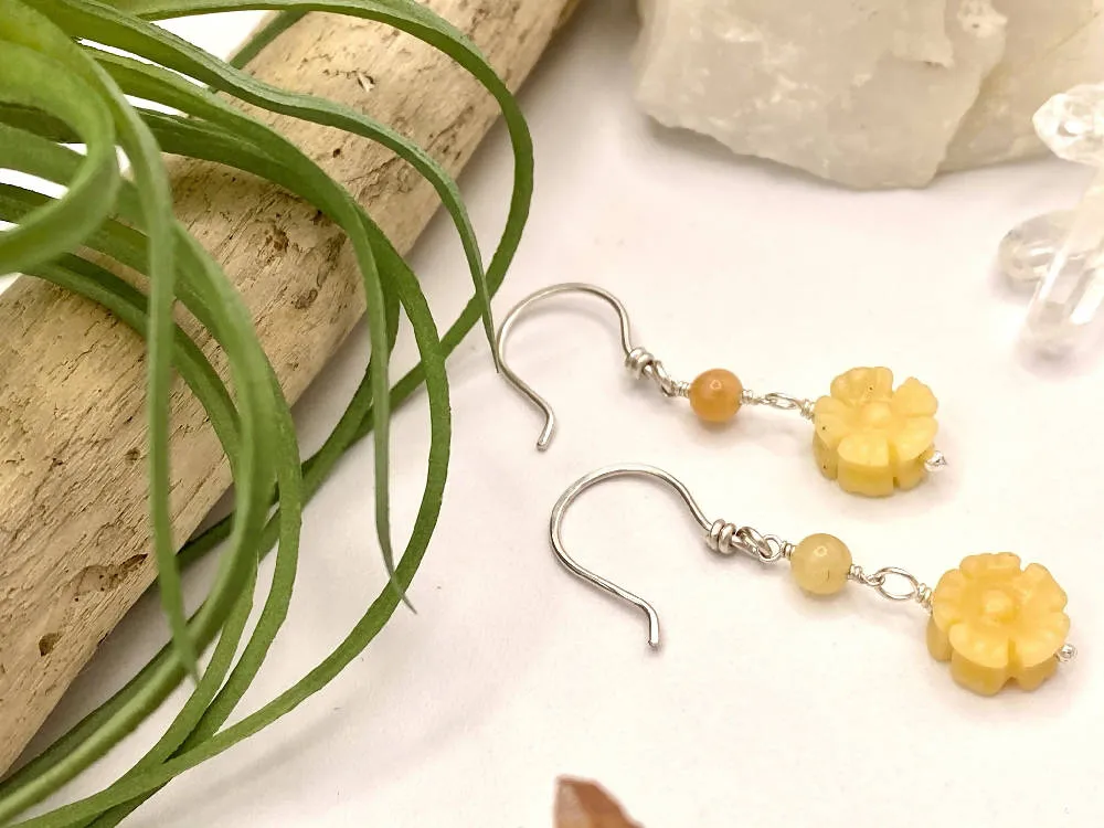 Yellow Daisy Earrings