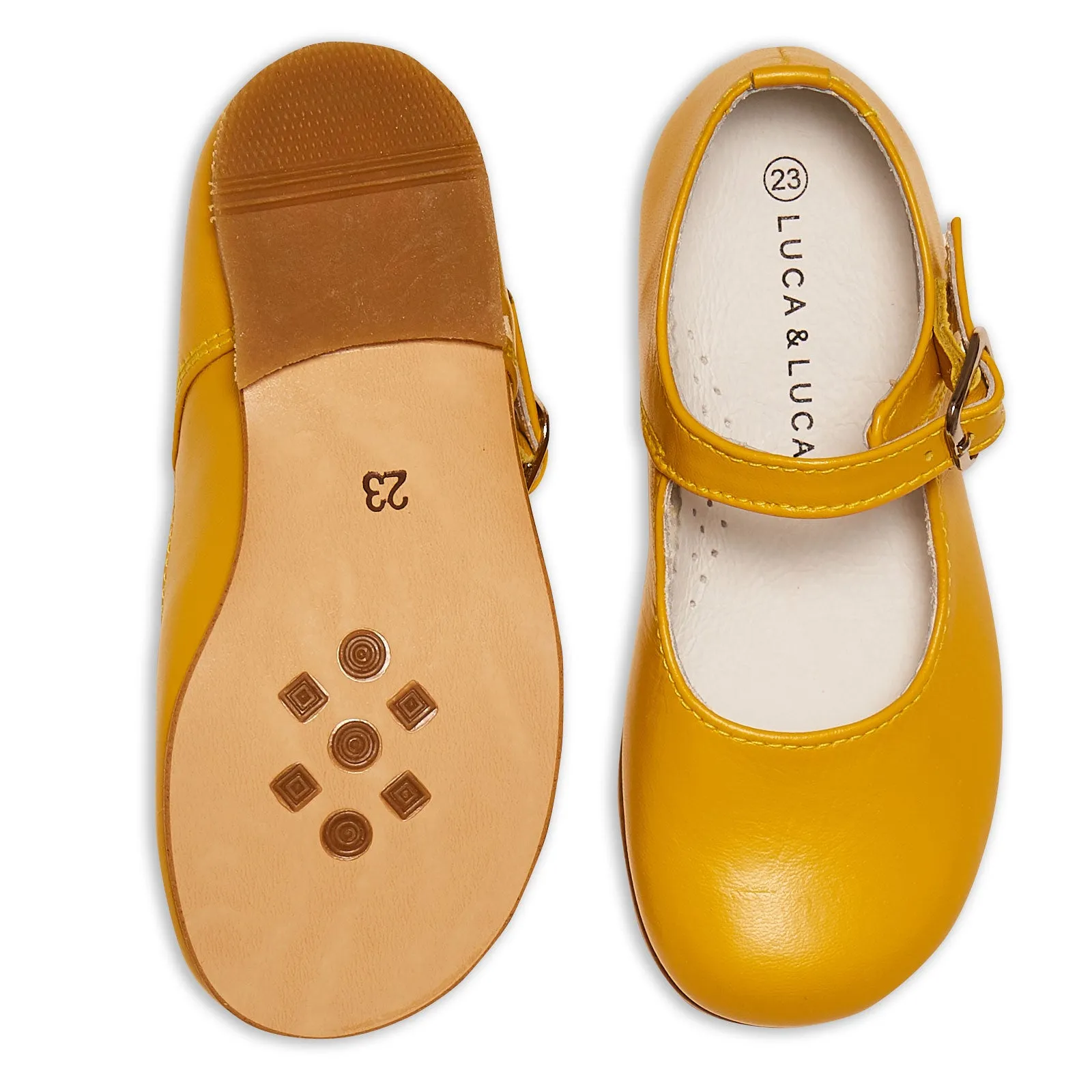 YELLOW MARY-JANE SHOES