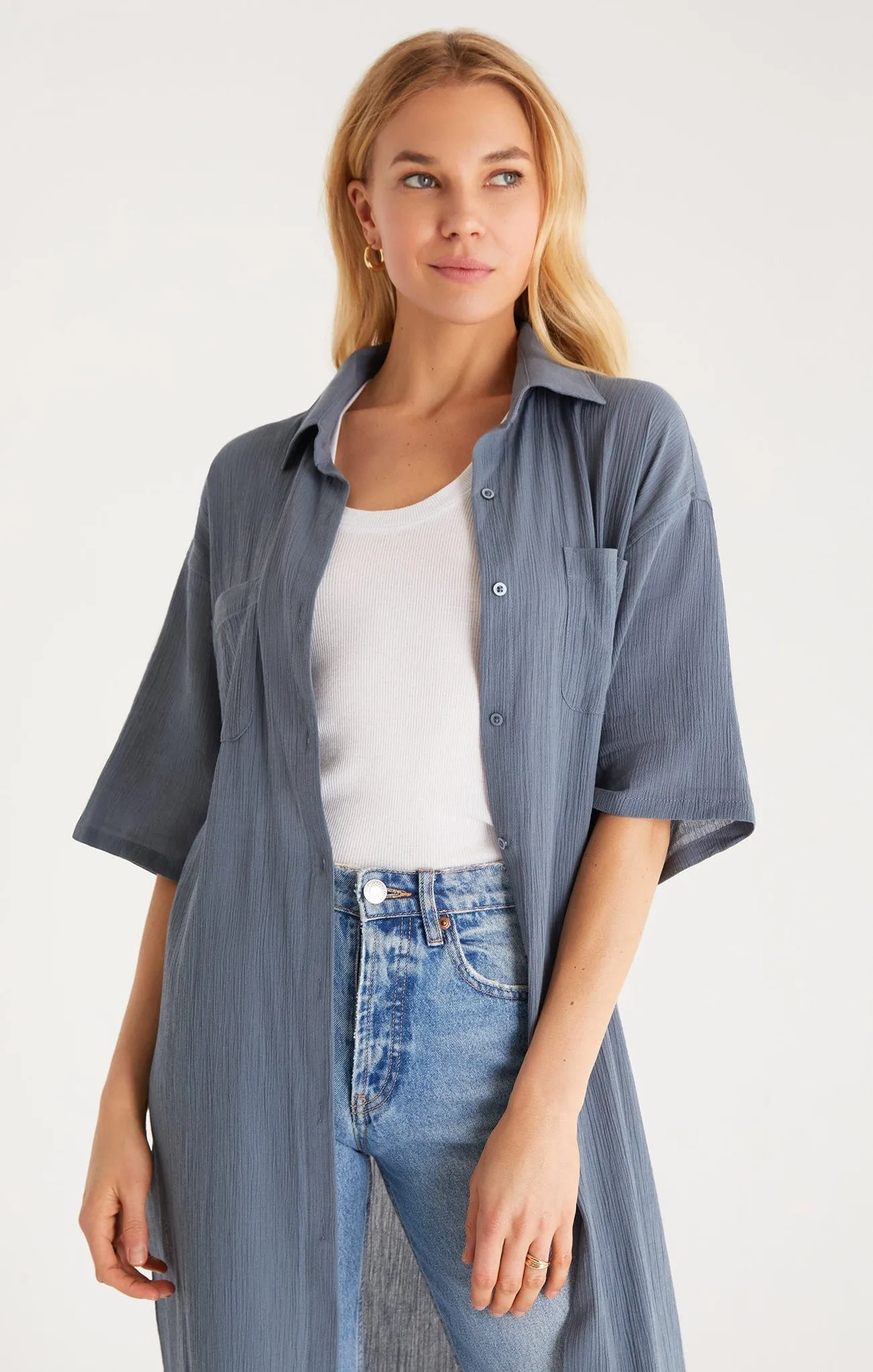 Z Supply Lina Button Up Duster